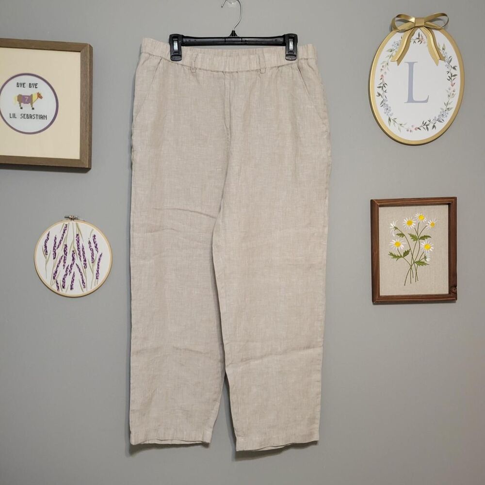 Quince 100% European Linen Pants in Flax Quiet Luxury Old Money Cottage Granola